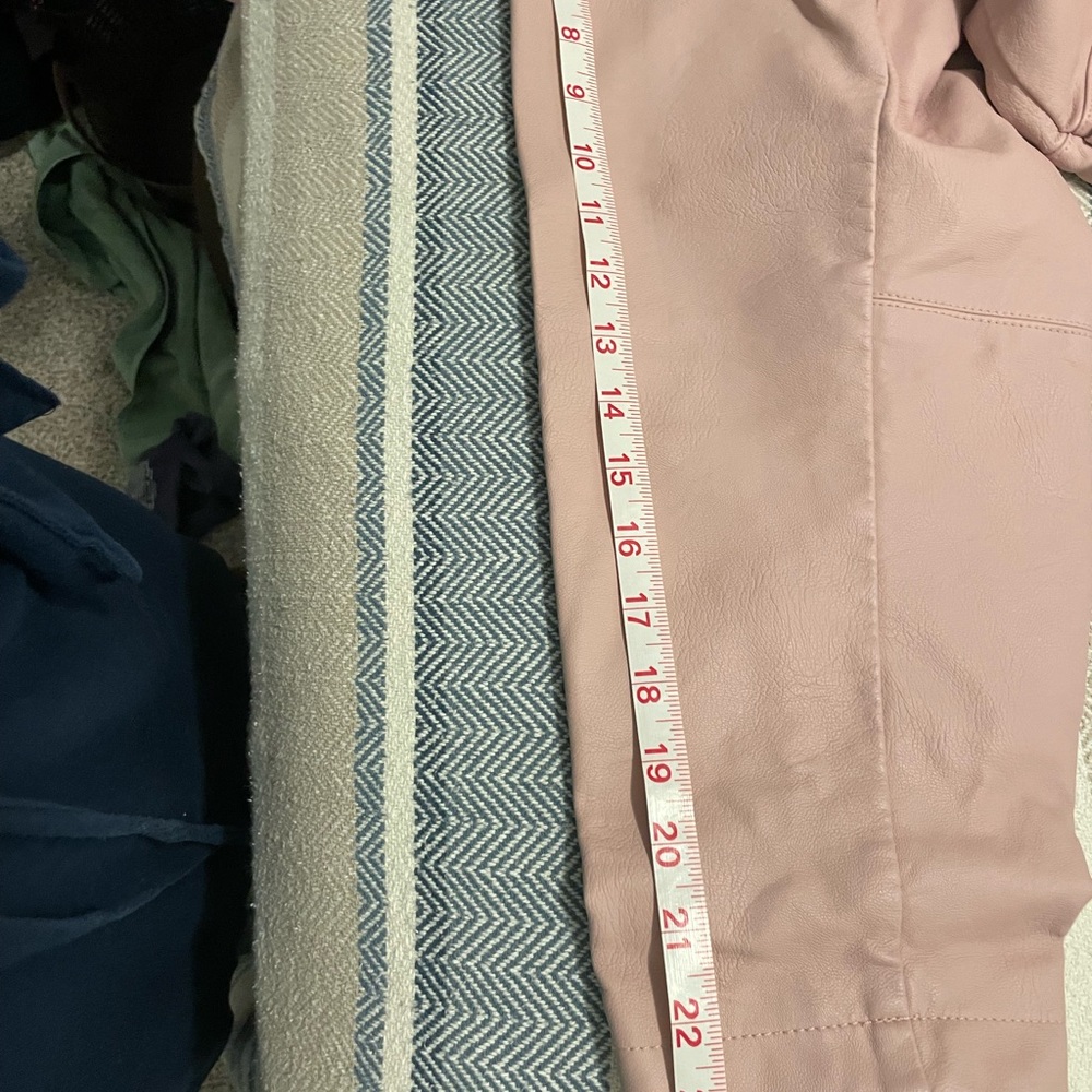 Baccini Blush Pink Vegan Leather Peplum Jacket 3x - Picture 11 of 13